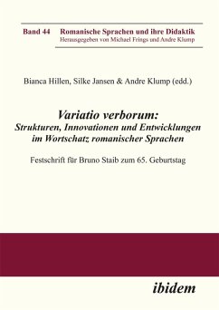 Cover Variatio verborum: Strukturen, Innovationen und Entwicklungen im Wortschatz romanischer Sprachen (eBook, ePUB)