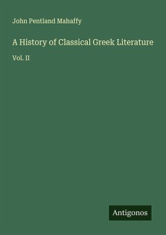 Cover A History of Classical Greek Literature