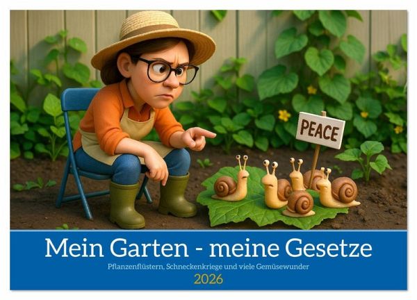 Mein Garten - meine Gesetze (Wandkalender 2026 DIN A3 quer), CALVENDO Monatskalender