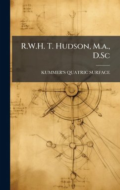 Cover R.W.H. T. Hudson, M.a., D.Sc
