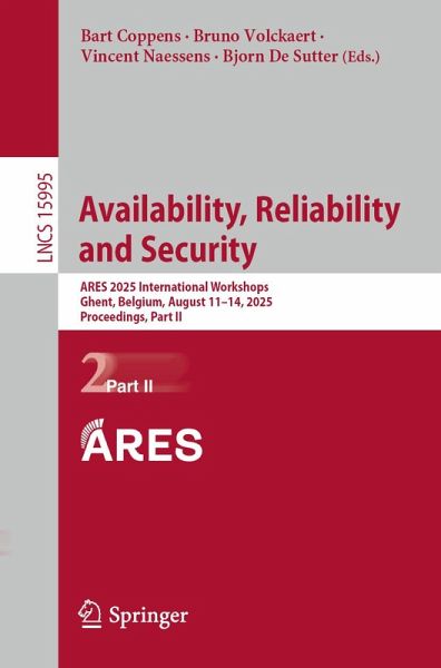 Availability, Reliability and Security Availability, Reliability and Security