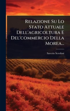 Cover Relazione Su Lo Stato Attuale Dell'agricoltura E Del'commercio Della Morea...