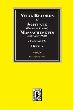 Cover Vital Records of the town Scituate, Massachusetts to the year 1850, Volume #1 (Plymouth County)