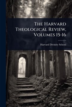 Cover The Harvard Theological Review, Volumes 15-16