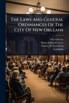 Cover The Laws And General Ordinances Of The City Of New Orleans