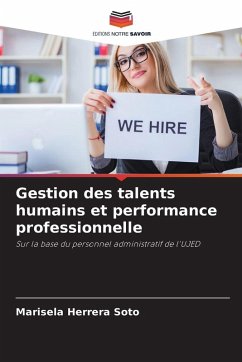 Cover Gestion des talents humains et performance professionnelle