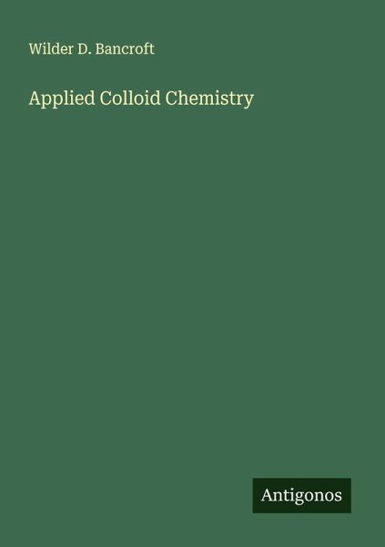 Applied Colloid Chemistry