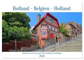 Rundreise kreuz und quer durch Holland und Belgien (Tischkalender 2026 DIN A5 quer), CALVENDO Monatskalender