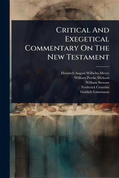 Cover Critical And Exegetical Commentary On The New Testament