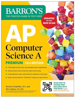 Cover AP Computer Science a Premium, 13th Edition: Prep Book with 6 Practice Tests + Comprehensive Review + Online Practice (Barron's AP Prep)