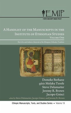 Cover A Handlist of the Manuscripts in the Institute of Ethiopian Studies, Volume One