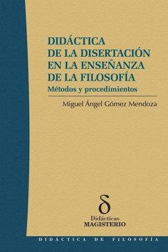 Cover Didáctica de la disertación en la enseñanza de la filosofía