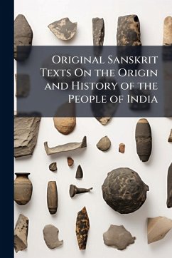 Cover Original Sanskrit Texts On the Origin and History of the People of India