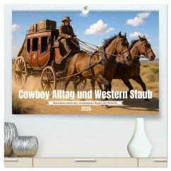 Cowboy Alltag und Western Staub (hochwertiger Premium Wandkalender 2026 DIN A2 quer), Kunstdruck in Hochglanz - Calvendo;Waurick, Kerstin
