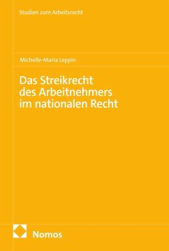 Cover Das Streikrecht des Arbeitnehmers im nationalen Recht (eBook, PDF)