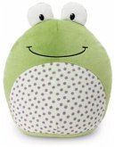 NICI 62285 - Frosch Fridolin Frog, Kissen, Plüsch, 30x25x16cm, GREEN