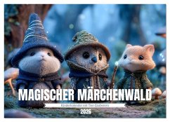 Magischer Märchenwald - Kinderkalender mit Tier-Zauberern (Wandkalender 2026 DIN A2 quer), CALVENDO Monatskalender Magischer Märchenwald - Kinderkalender mit Tier-Zauberern (Wandkalender 2026 DIN A2 quer), CALVENDO Monatskalender