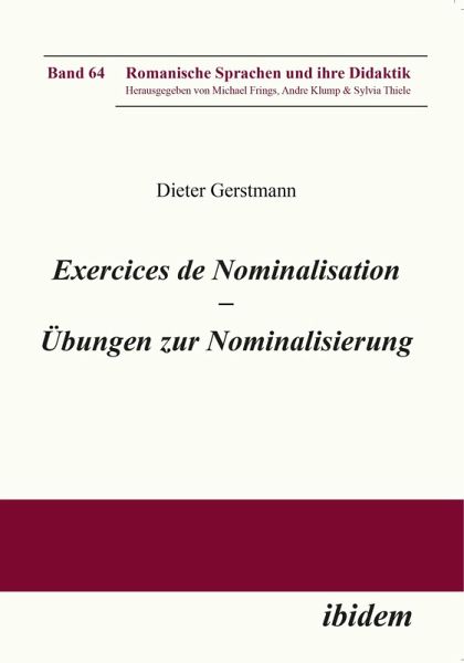 Exercices de nominalisation (eBook, ePUB)