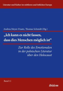 Cover Die Rolle des Emotionalen in der polnischen Literatur über den Holocaust (eBook, ePUB)