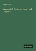Asmus Jakob Carstens' Jugend- und Lehrjahre
