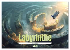 Labyrinthe - Der Fantasie (Wandkalender 2026 DIN A2 quer), CALVENDO Monatskalender Labyrinthe - Der Fantasie (Wandkalender 2026 DIN A2 quer), CALVENDO Monatskalender