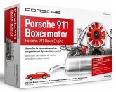 FRANZIS 67224 - Porsche 911 Boxermotor. 290-Teile-Bausatz, transparentes Funktionsmodell, bewegliche Kurbelwelle, Kolben und Ventile, inkl. reich bibldertem Handbuch