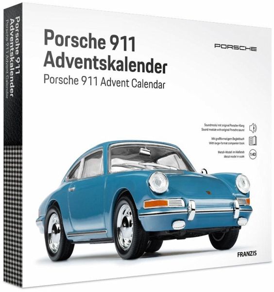 FRANZIS 67664 - Porsche 911 Emaileblau Adventskalender FRANZIS 67664 - Porsche 911 Emaileblau Adventskalender