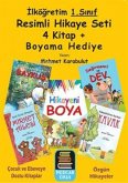 1.Sinif Resimli Hikaye Seti 4 Kitap Boyama Kitabi Hediye 1.Sinif Resimli Hikaye Seti 4 Kitap Boyama Kitabi Hediye