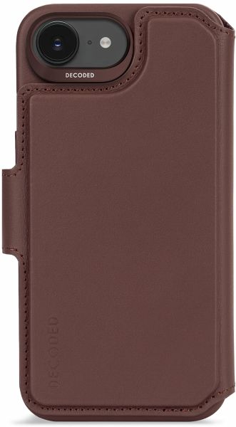 Decoded Leather Detachable Wallet iP 16e Chocolate Brown