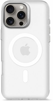Cover Decoded Recycled Plastic Backc. iPhone 16 Pro Max Transp. White