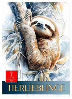 Tierlieblinge (Wandkalender 2026 DIN A2 hoch), CALVENDO Monatskalender