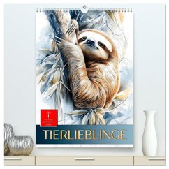 Tierlieblinge (hochwertiger Premium Wandkalender 2026 DIN A2 hoch), Kunstdruck in Hochglanz