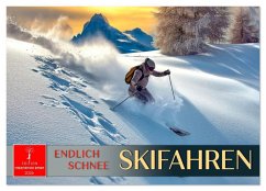 Skifahren - endlich Schnee (Wandkalender 2026 DIN A3 quer), CALVENDO Monatskalender