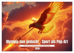 Cover Olympia neu gedacht - Sport als Pop-Art (Wandkalender 2026 DIN A2 quer), CALVENDO Monatskalender