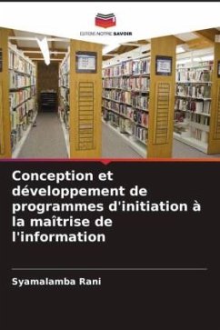 Cover Conception et développement de programmes d'initiation à la maîtrise de l'information