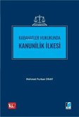 Kabahatler Hukukunda Kanunilik Ilkesi Kabahatler Hukukunda Kanunilik Ilkesi