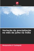 Variação da precipitação no mês de julho na Índia