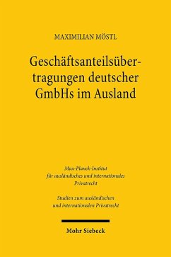 Cover Geschäftsanteilsübertragungen deutscher GmbHs im Ausland