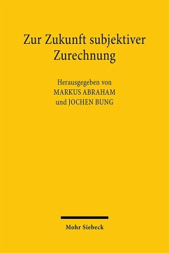 Cover Zur Zukunft subjektiver Zurechnung