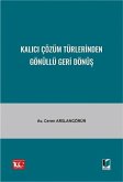 Kalici Cözüm Türlerinden Gönüllü Geri Dönüs Kalici Cözüm Türlerinden Gönüllü Geri Dönüs