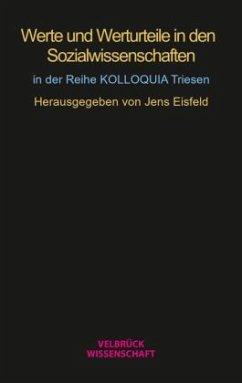 Cover Werte und Werturteile in den Sozialwissenschaften