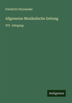 Allgemeine Musikalische Zeitung Cover Allgemeine Musikalische Zeitung