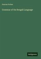 Cover Grammar of the Bengali Language