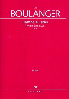 Hymne au soleil LB24 für Alt, gem Chor und Klavier Partitur (en/frz) Cover Hymne au soleil LB24 für Alt, gem Chor und Klavier Partitur (en/frz)