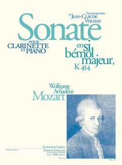 Cover MOZART/VEILHAN SONATE CLARINETTE ET PIANO K454 SIB MAJEUR