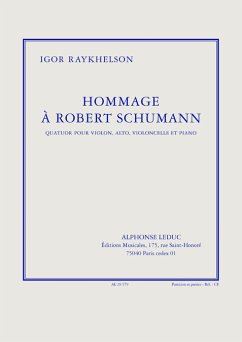 Cover Hommage ŕ Robert Schumann für Violine, Viola, Violoncello und Klavier Stimmen