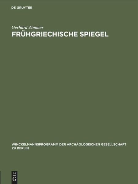 Frühgriechische Spiegel (eBook, PDF)