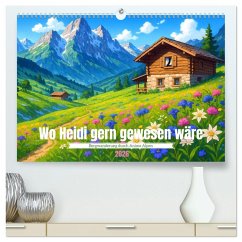 Wo Heidi gern gewesen wäre (hochwertiger Premium Wandkalender 2026 DIN A2 quer), Kunstdruck in Hochglanz