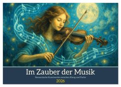 Cover Im Zauber der Musik - Romantische Kunstwerke zwischen Klang und Farbe (Wandkalender 2026 DIN A3 quer), CALVENDO Monatskalender
