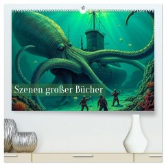Cover Vergessene Abenteuer - Szenen großer Bücher (hochwertiger Premium Wandkalender 2026 DIN A2 quer), Kunstdruck in Hochglanz